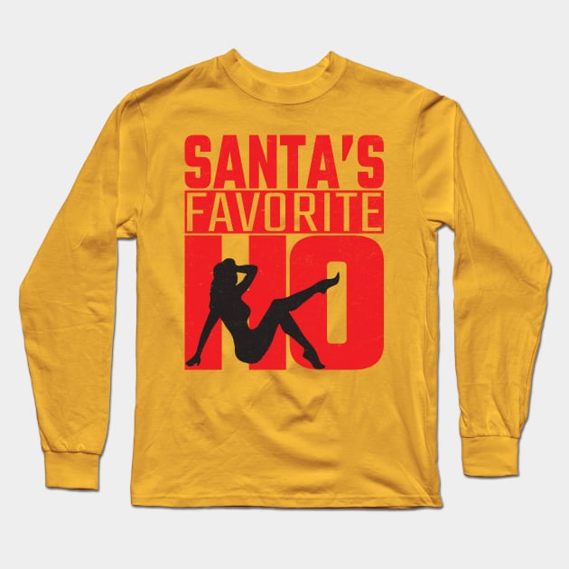 Santas Favorite Ho Long Sleeve T-Shirt by MZeeDesigns